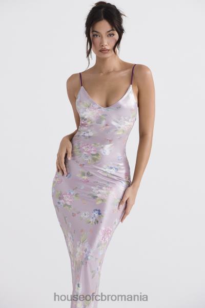 îmbrăcăminte House of CB rochie maxi cu flori aria mov X4F68328