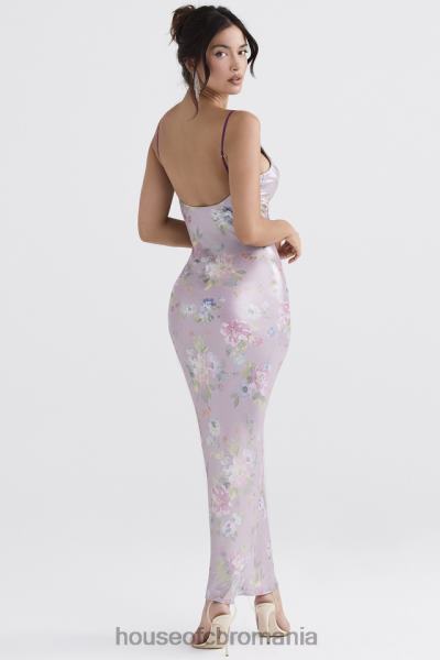 îmbrăcăminte House of CB rochie maxi cu flori aria mov X4F68328