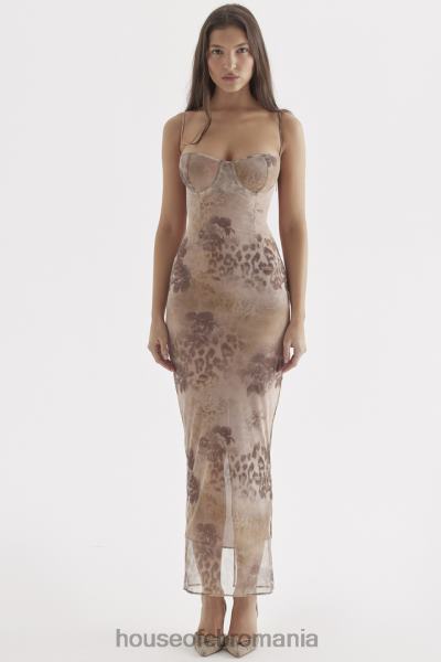 îmbrăcăminte House of CB rochie maxi cu imprimeu floral aiza crem X4F68295