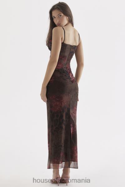 îmbrăcăminte House of CB rochie maxi cu imprimeu nalini X4F68294