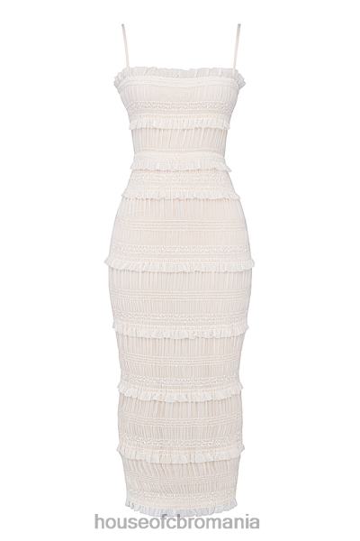 îmbrăcăminte House of CB rochie maxi cu paiete ivoire solana X4F68241