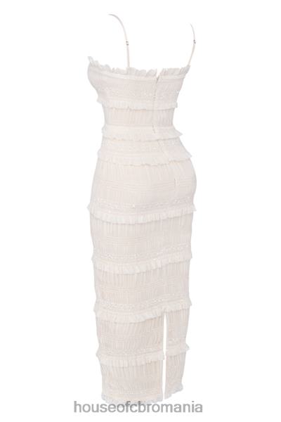 îmbrăcăminte House of CB rochie maxi cu paiete ivoire solana X4F68241
