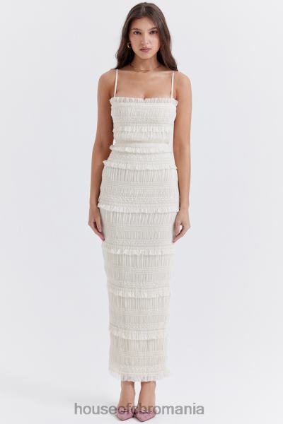 îmbrăcăminte House of CB rochie maxi cu paiete ivoire solana X4F68241