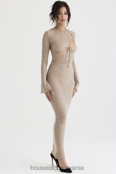 îmbrăcăminte House of CB rochie maxi din dantela florala giovanna stone X4F68391