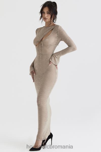 îmbrăcăminte House of CB rochie maxi din dantela florala giovanna stone X4F68391