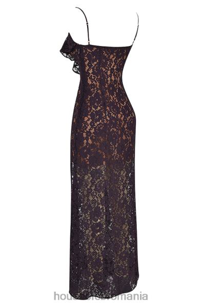 îmbrăcăminte House of CB rochie maxi din dantela malia night shade X4F68392