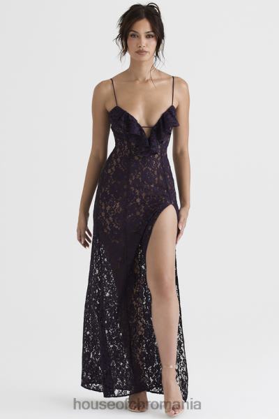 îmbrăcăminte House of CB rochie maxi din dantela malia night shade X4F68392