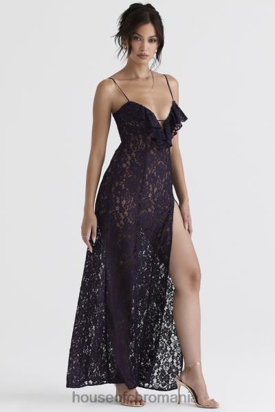 îmbrăcăminte House of CB rochie maxi din dantela malia night shade X4F68392