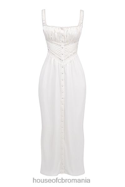 îmbrăcăminte House of CB rochie maxi din matase reala illiana ivory X4F68222