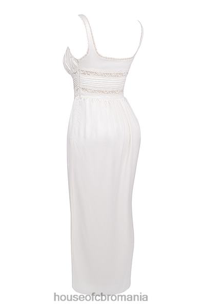 îmbrăcăminte House of CB rochie maxi din matase reala illiana ivory X4F68222