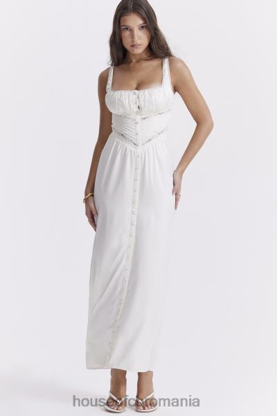 îmbrăcăminte House of CB rochie maxi din matase reala illiana ivory X4F68222