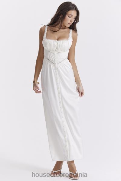 îmbrăcăminte House of CB rochie maxi din matase reala illiana ivory X4F68222