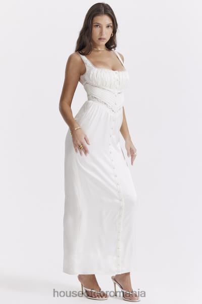 îmbrăcăminte House of CB rochie maxi din matase reala illiana ivory X4F68222