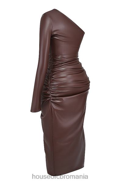 îmbrăcăminte House of CB rochie maxi din piele vegana octavia cacao X4F68130