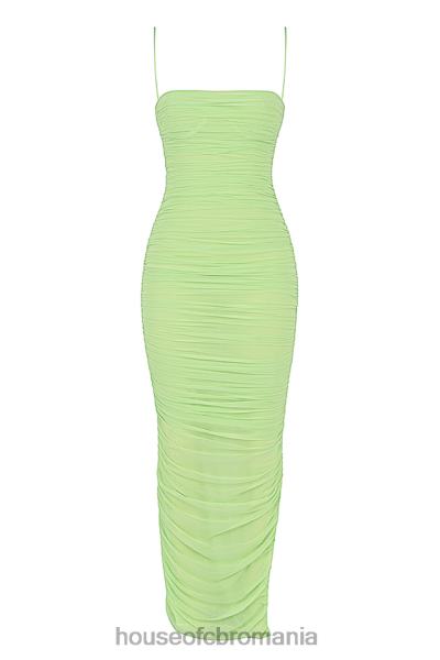 îmbrăcăminte House of CB rochie maxi din plasa organza lime fornarina X4F68544