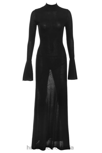 îmbrăcăminte House of CB rochie maxi din tricot negru sancha X4F68141