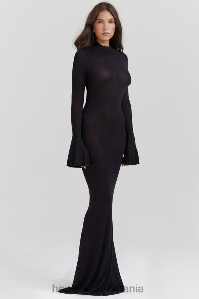 îmbrăcăminte House of CB rochie maxi din tricot negru sancha X4F68141