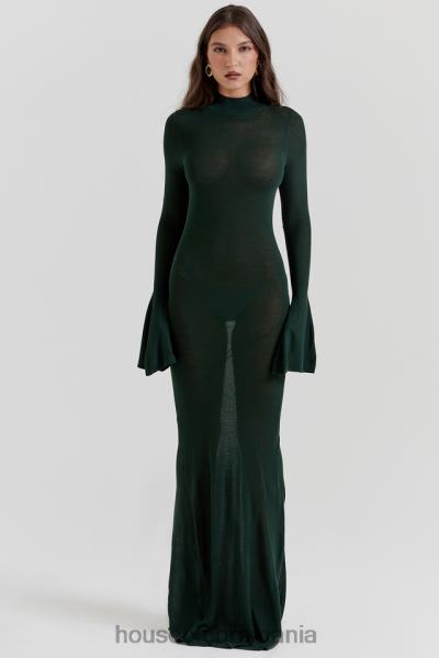 îmbrăcăminte House of CB rochie maxi din tricot verde pădure sancha X4F68114