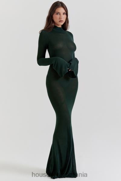 îmbrăcăminte House of CB rochie maxi din tricot verde pădure sancha X4F68114