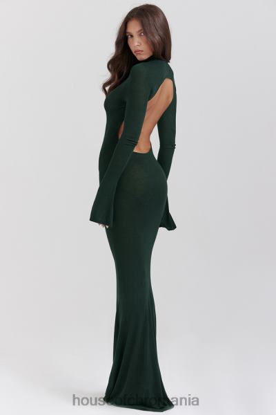 îmbrăcăminte House of CB rochie maxi din tricot verde pădure sancha X4F68114