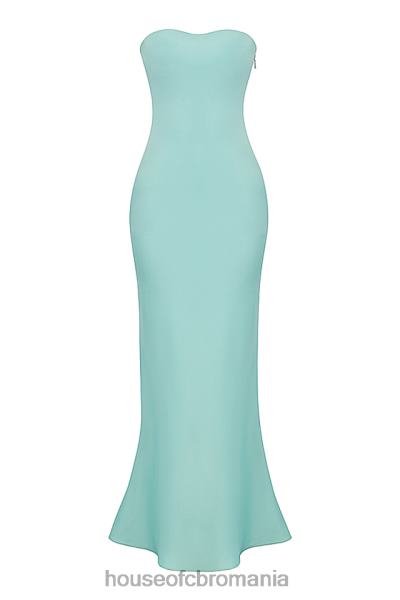 îmbrăcăminte House of CB rochie maxi fara bretele alette jade satin X4F68408