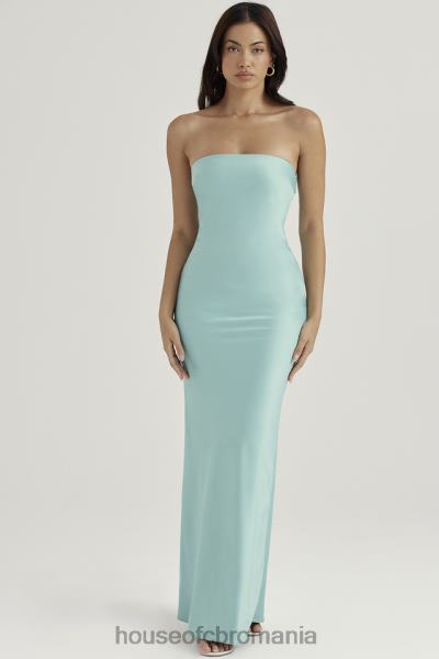 îmbrăcăminte House of CB rochie maxi fara bretele alette jade satin X4F68408