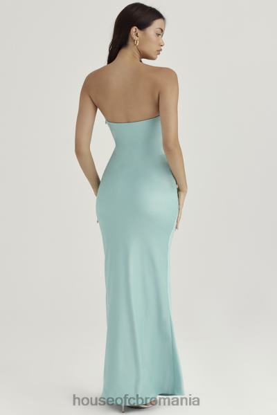 îmbrăcăminte House of CB rochie maxi fara bretele alette jade satin X4F68408