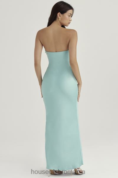 îmbrăcăminte House of CB rochie maxi fara bretele alette jade satin X4F68408