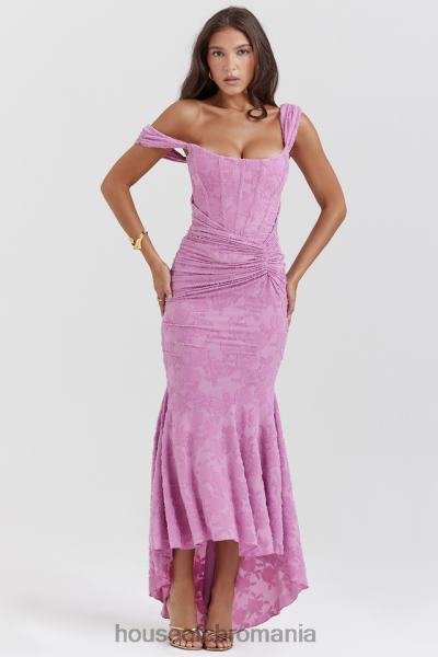 îmbrăcăminte House of CB rochie maxi florala roz roz cesca X4F68136