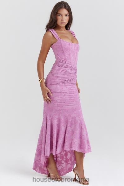 îmbrăcăminte House of CB rochie maxi florala roz roz cesca X4F68136