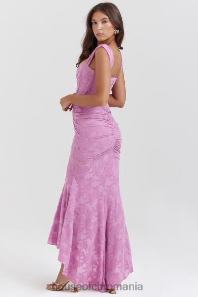 îmbrăcăminte House of CB rochie maxi florala roz roz cesca X4F68136