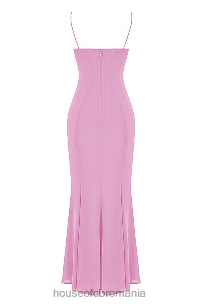 îmbrăcăminte House of CB rochie maxi loren roz X4F68393