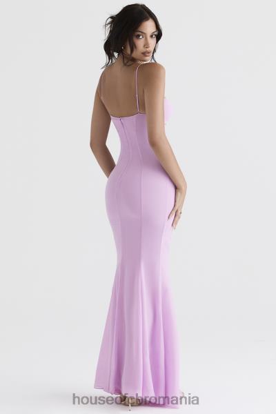 îmbrăcăminte House of CB rochie maxi loren roz X4F68393