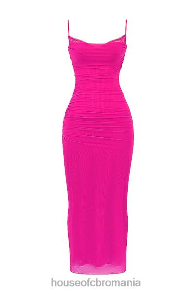 îmbrăcăminte House of CB rochie maxi nalini fucsia X4F68197