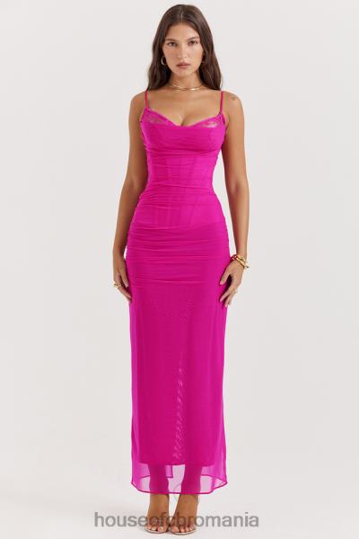 îmbrăcăminte House of CB rochie maxi nalini fucsia X4F68197