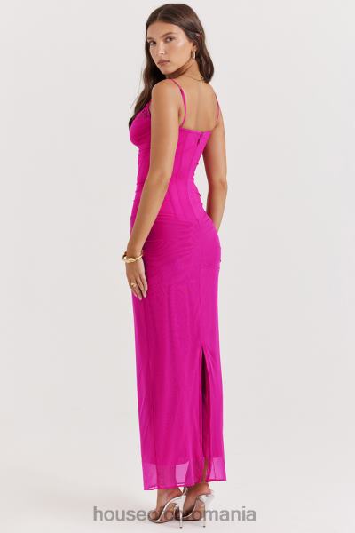 îmbrăcăminte House of CB rochie maxi nalini fucsia X4F68197