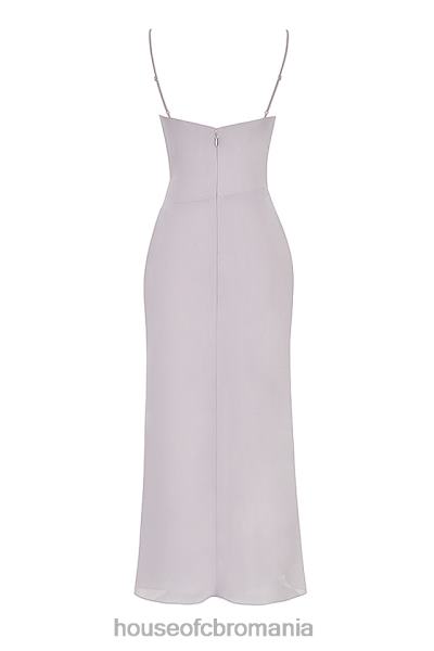 îmbrăcăminte House of CB rochie maxi plutitoare gri alexandria X4F68412