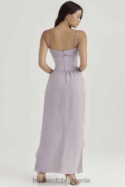 îmbrăcăminte House of CB rochie maxi plutitoare gri alexandria X4F68412
