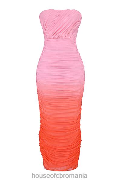 îmbrăcăminte House of CB rochie maxi safir ombre adunate X4F68179