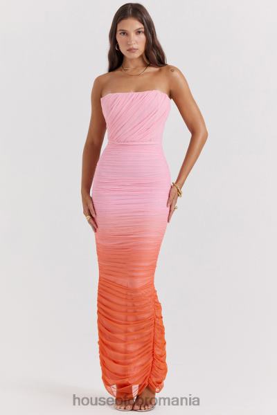 îmbrăcăminte House of CB rochie maxi safir ombre adunate X4F68179