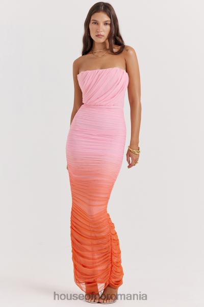 îmbrăcăminte House of CB rochie maxi safir ombre adunate X4F68179