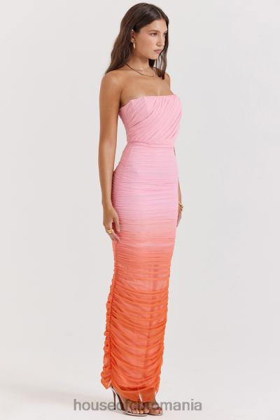 îmbrăcăminte House of CB rochie maxi safir ombre adunate X4F68179