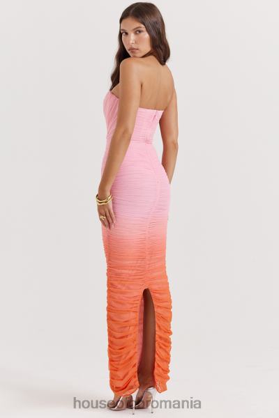 îmbrăcăminte House of CB rochie maxi safir ombre adunate X4F68179