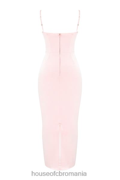 îmbrăcăminte House of CB rochie maxi stefania soft peach corset X4F68156