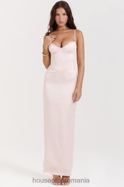îmbrăcăminte House of CB rochie maxi stefania soft peach corset X4F68156