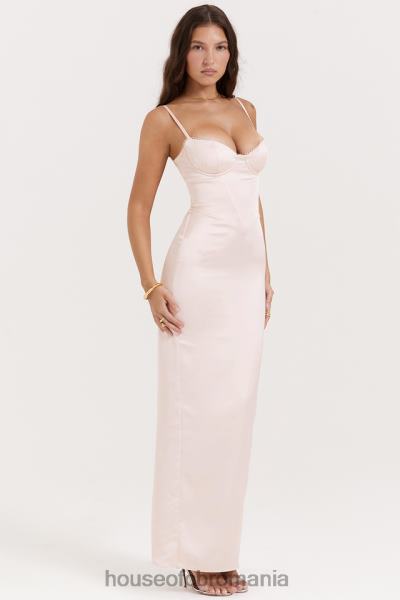 îmbrăcăminte House of CB rochie maxi stefania soft peach corset X4F68156