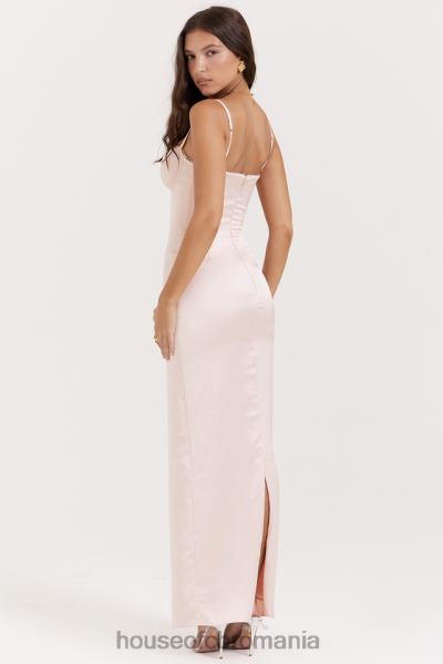îmbrăcăminte House of CB rochie maxi stefania soft peach corset X4F68156