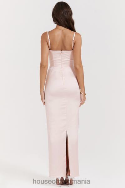 îmbrăcăminte House of CB rochie maxi stefania soft peach corset X4F68156