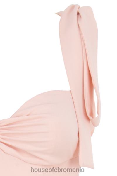 îmbrăcăminte House of CB rochie de soare midi alicia blush roz X4F68614
