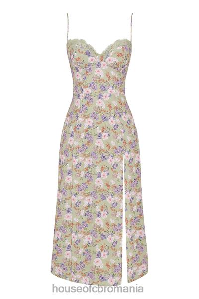 îmbrăcăminte House of CB rochie de soare midi cu imprimeu charlotte bujor X4F68442